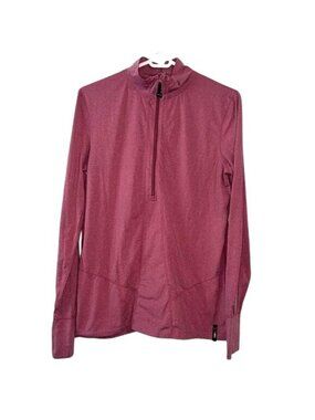 Nomis Womens XL Long Sleeve Maroon Zip-Up Pullover